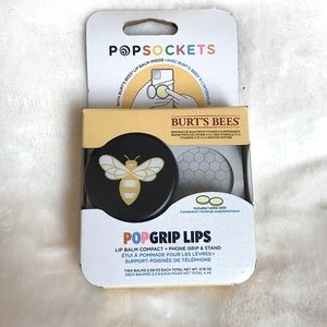 PopGrip Lips Burt's Bees - Bee Logo Black